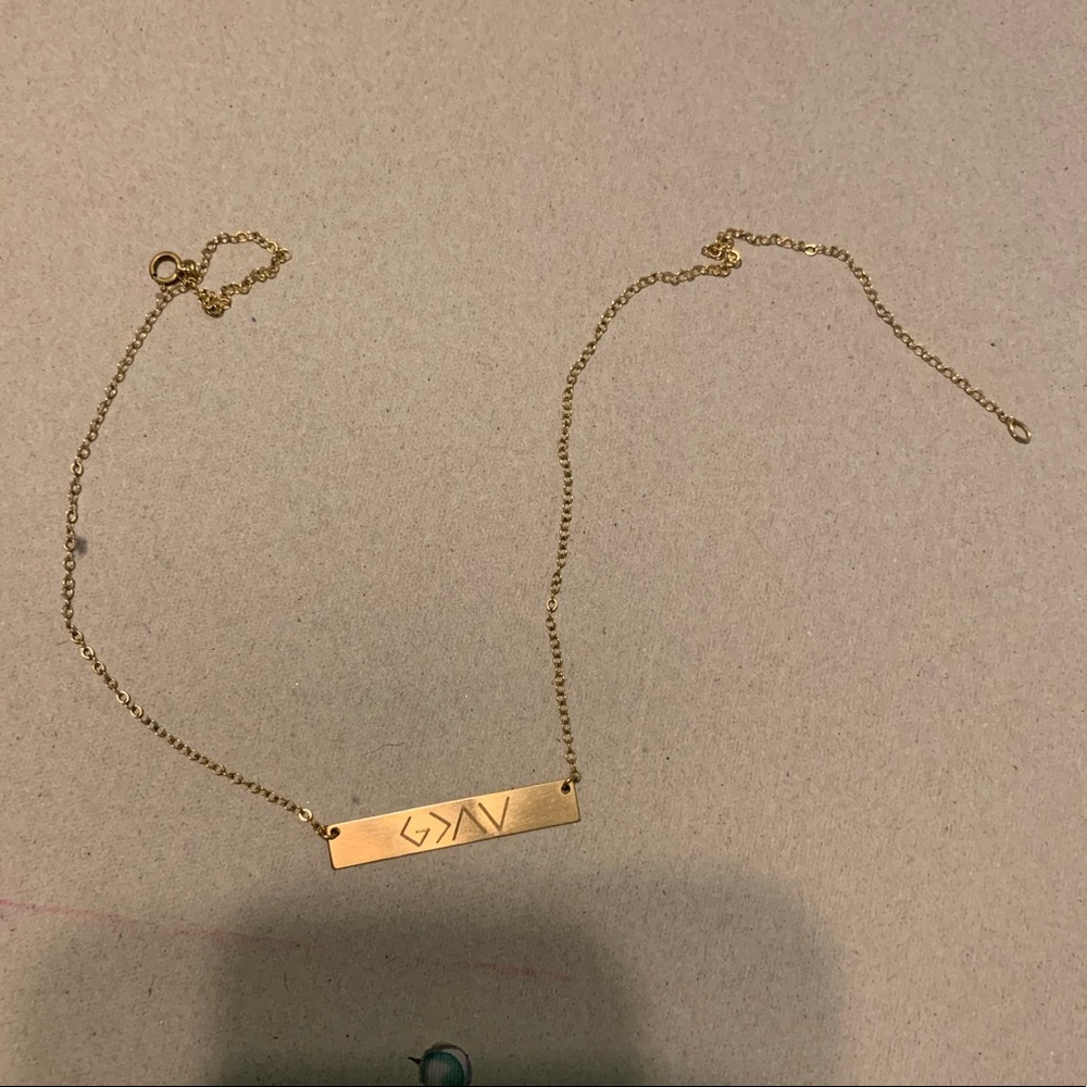 god is greater than the highs and lows necklace